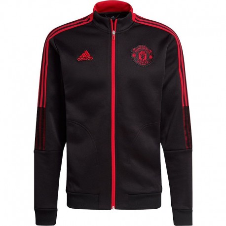 Manchester United bevonuló pulóver 2021/22 (fekete)