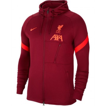 Liverpool kapucnis pulóver 2021/22 (piros)