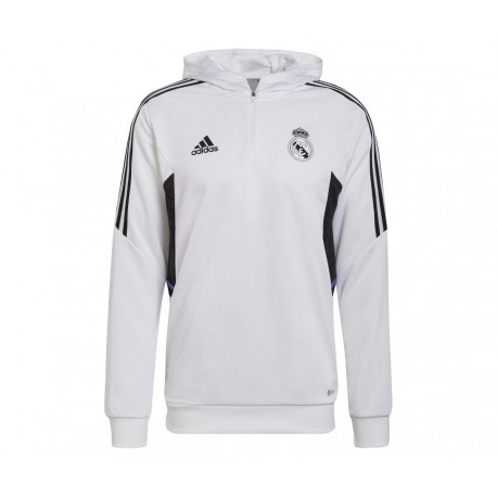 Real Madrid kapucnis pulóver 2022-23 (fehér)